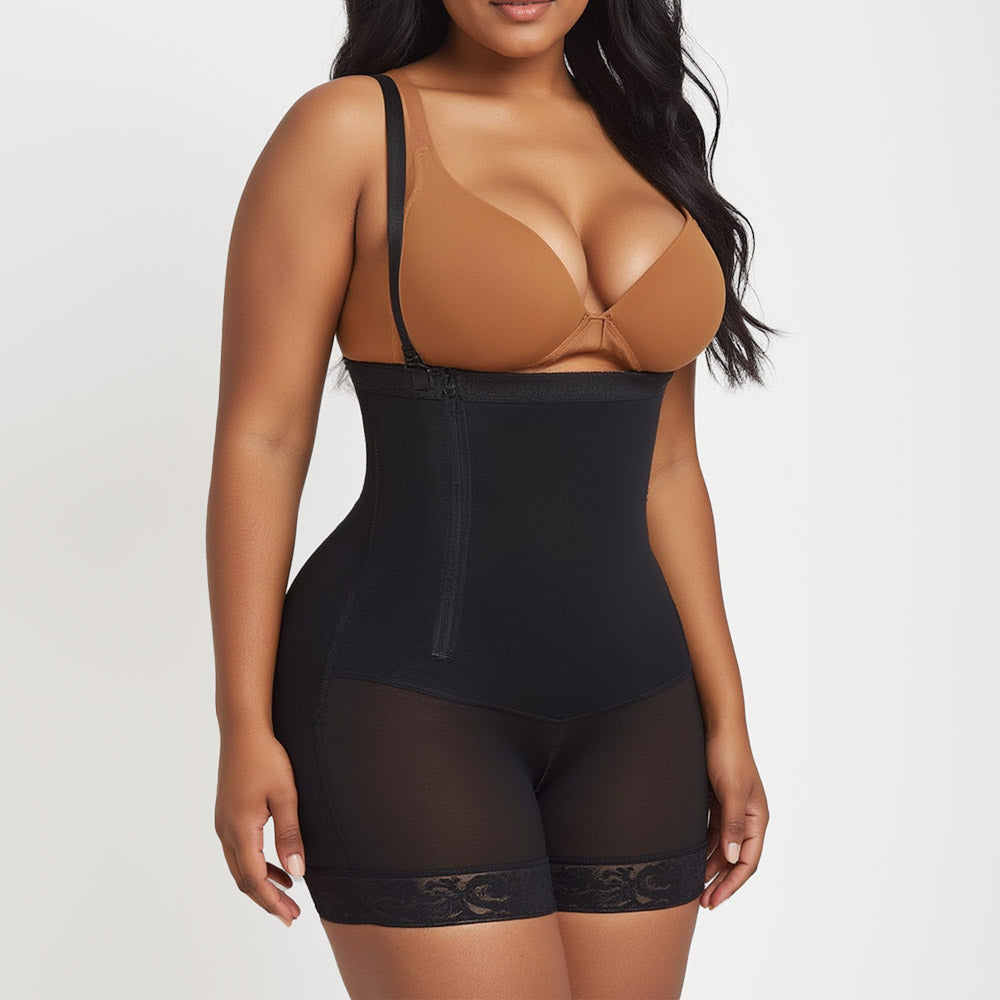 Booty Boosting Body Suit with Side Zipper