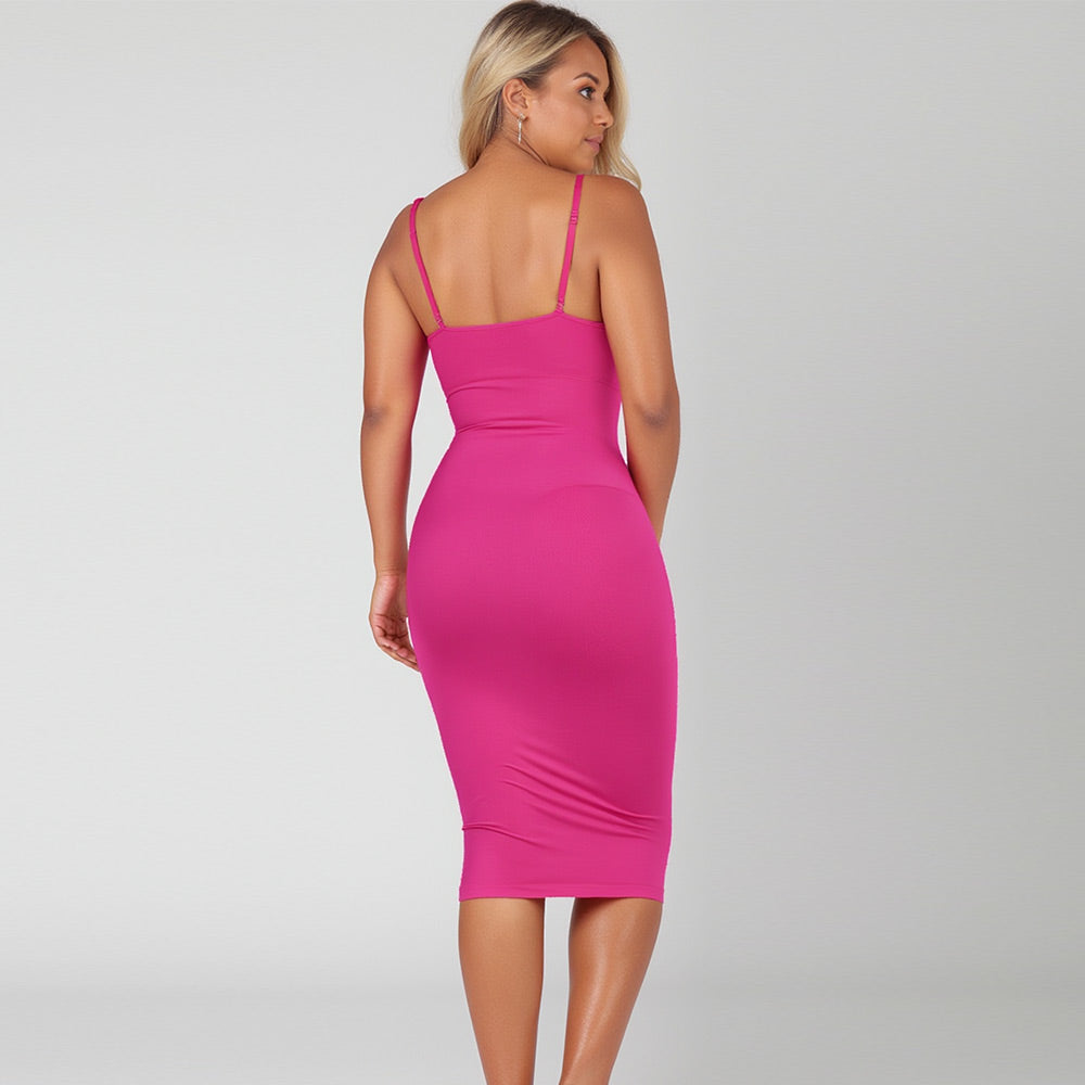 The Shapewear Dress V-Neck Midi