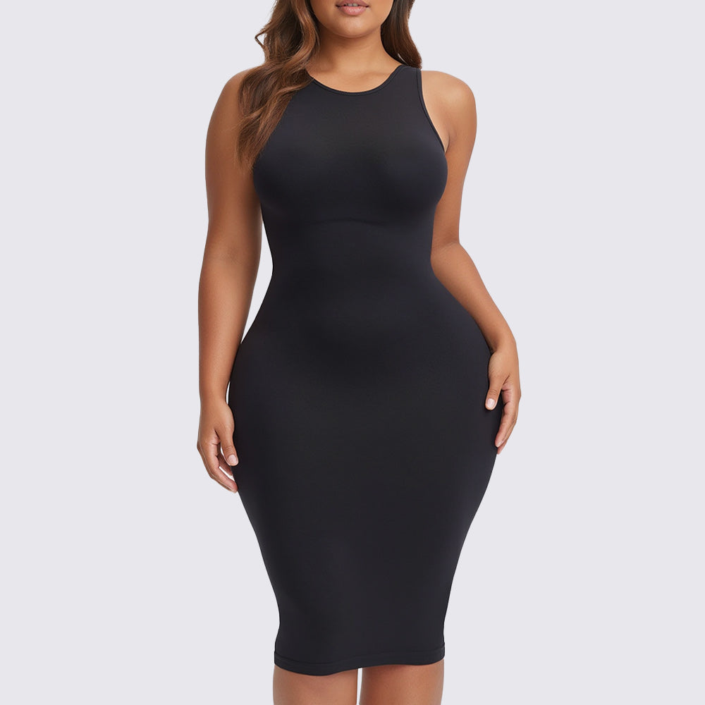 The Shapewear Dress Crew Neck Midi